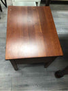BROWN WOOD END TABLE