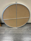 LARGE SILVER CIRCULAR MIRROR