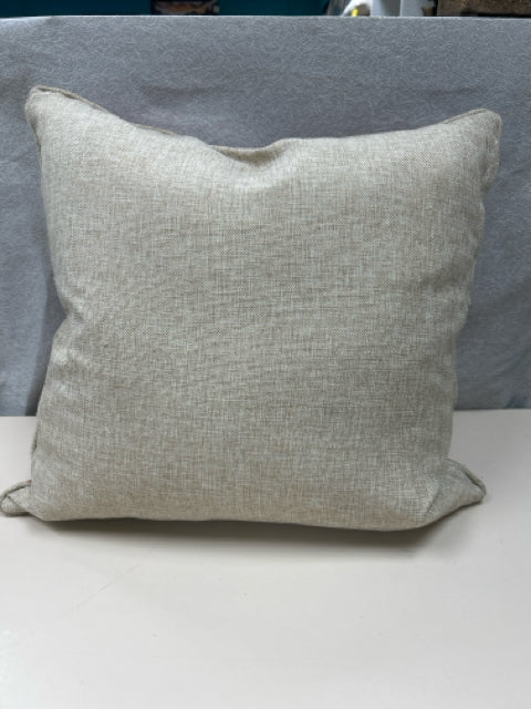 TAN RED PILLOW