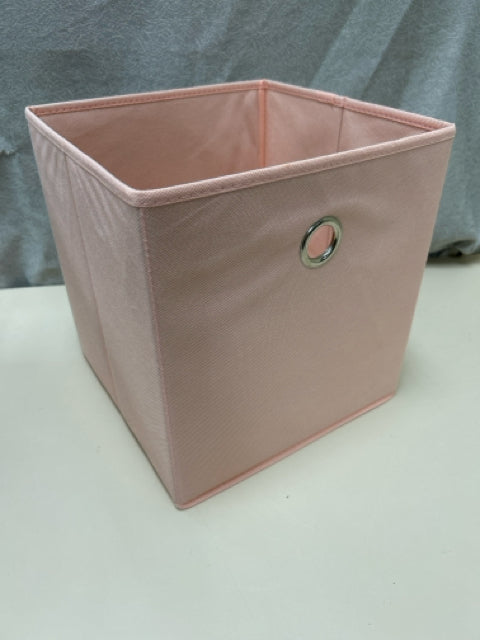 PINK FABRIC STORAGE BIN