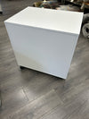 WHITE 6 FLAT FILE ROLLING CABINET