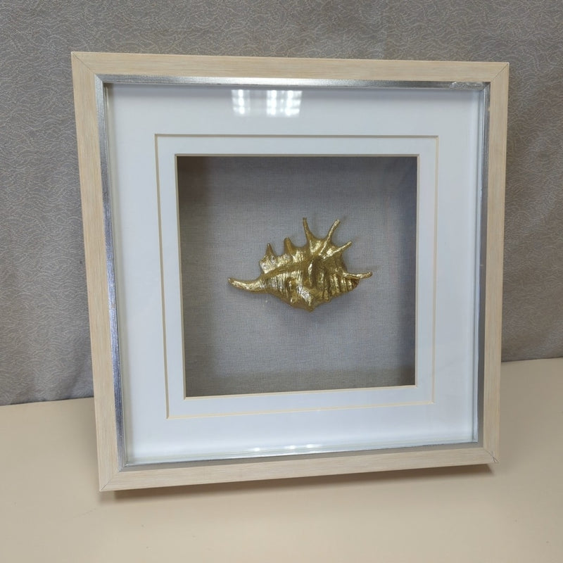GOLD FRAMED SHELL ART