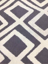 GREY/WHITE DIAMOND DESIGN RUG