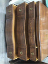 3 DRAWER CARVED WOOD DRESSER