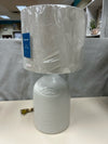 CREAM W/BEIGE SHADE LAMP