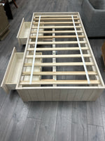TAN TWIN STORAGE TRUNDLE