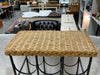 WEAVE TOP METAL WINE RACK