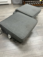 2 GREY 2 PIECE CUSHIONS