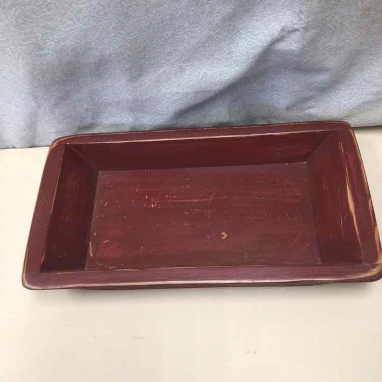 RED WOOD TRAY