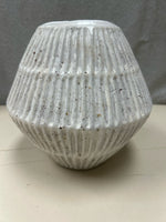 GREY SPECKLED CERAMIC VASE