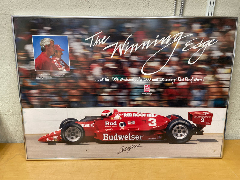AUTOGRAPHED RACING POSTER
