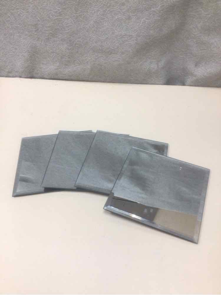 4 MIRRORED COASTERS