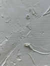 WHITE TEXTURED ABSTRACT ART