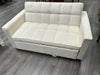 WHITE HIDE A WAY BED & LOVESEAT