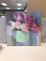 ''ROSES FOR THE TABLE'' CANVAS ART