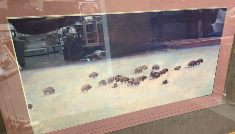 "CHEYENNE NATION" BUFFALO PRINT