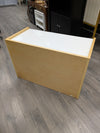 WHITE TOP WOOD DESK W/BINS