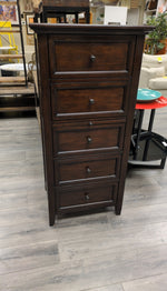 TALL BROWN 6 DRAWER LINGERIE CHEST
