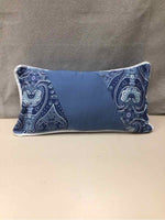 BLUE DESIGN LUMBAR PILLOW