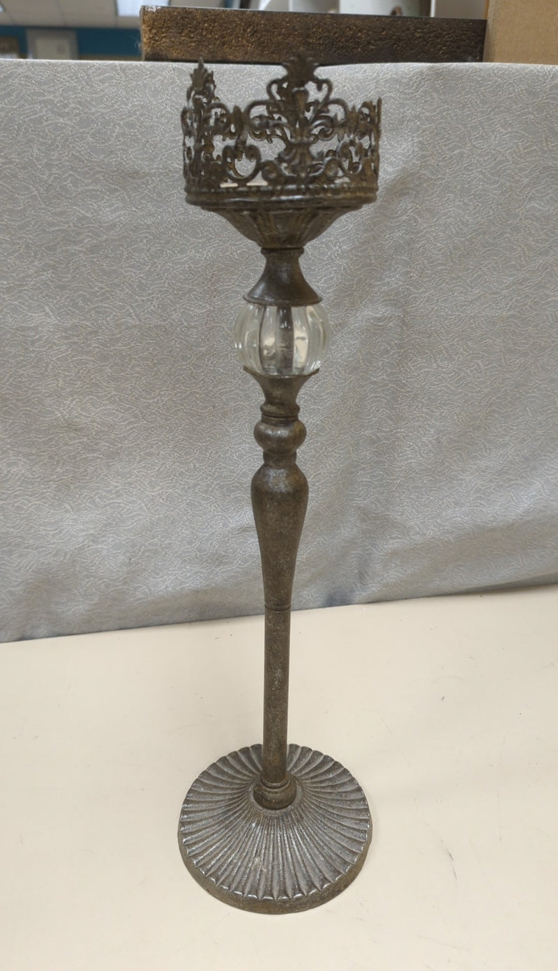 ORNATE METAL CANDLESTICK