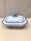 BLUE/WHITE IRON CONTAINER
