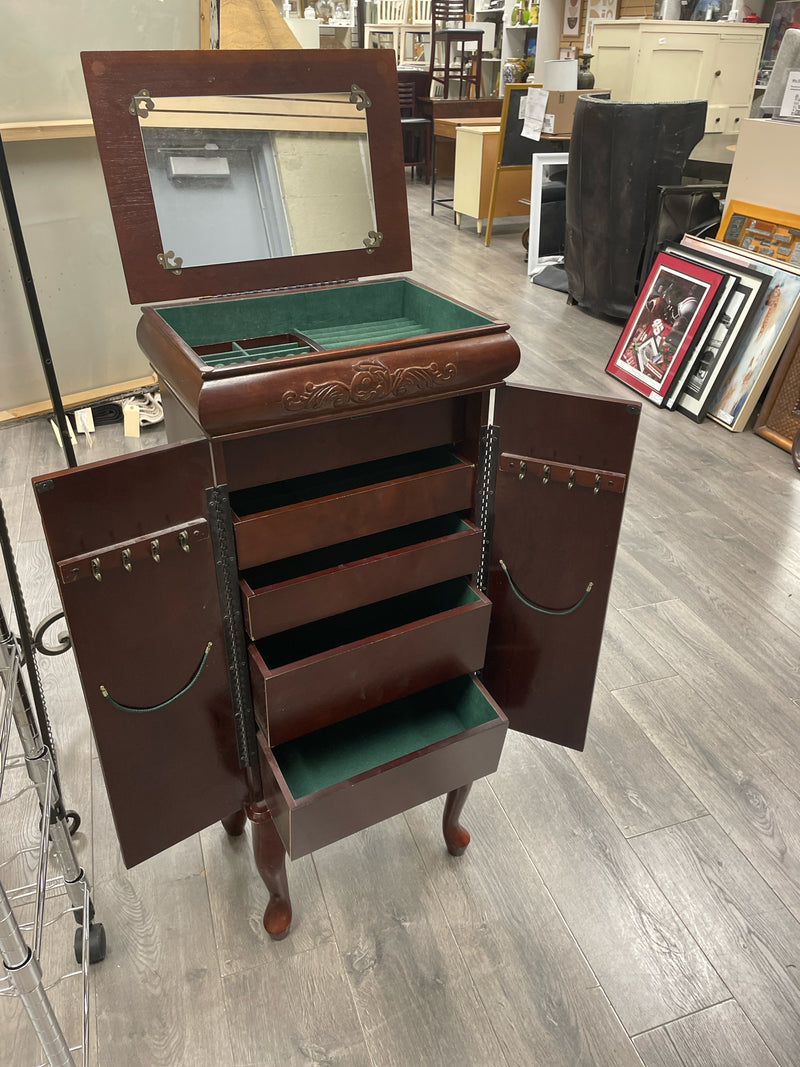 CHERRY JEWELRY CABINET