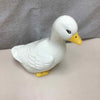 WHITE CERAMIC GOOSE FIGURE