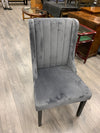 GRAY UPHOLSTERED ACCENT CHAIR