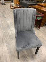 GRAY UPHOLSTERED ACCENT CHAIR