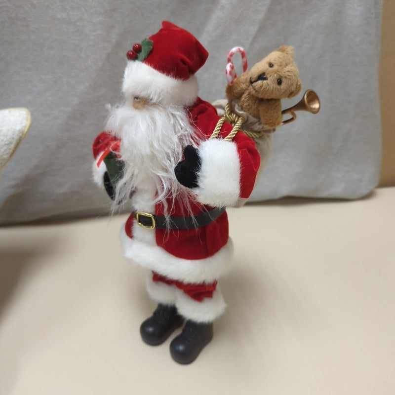 SANTA W TOY BAG FIGURINE