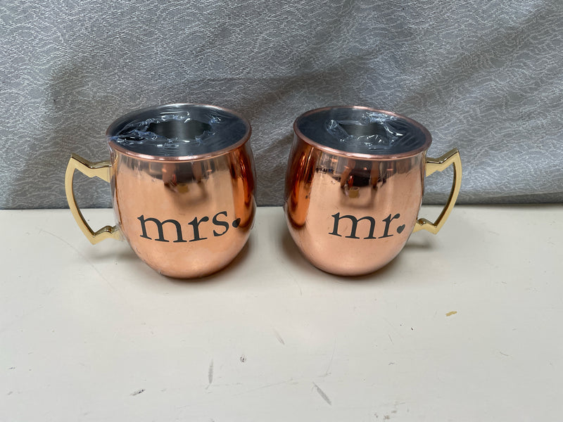 2 COPPER MUGS