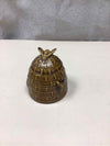 BEE HONEYCOMB LIDDED DISH