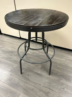 ROUND WOOD HIGHTOP TABLE