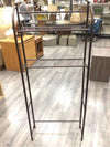 BROWN METAL 2 TIER SHELF