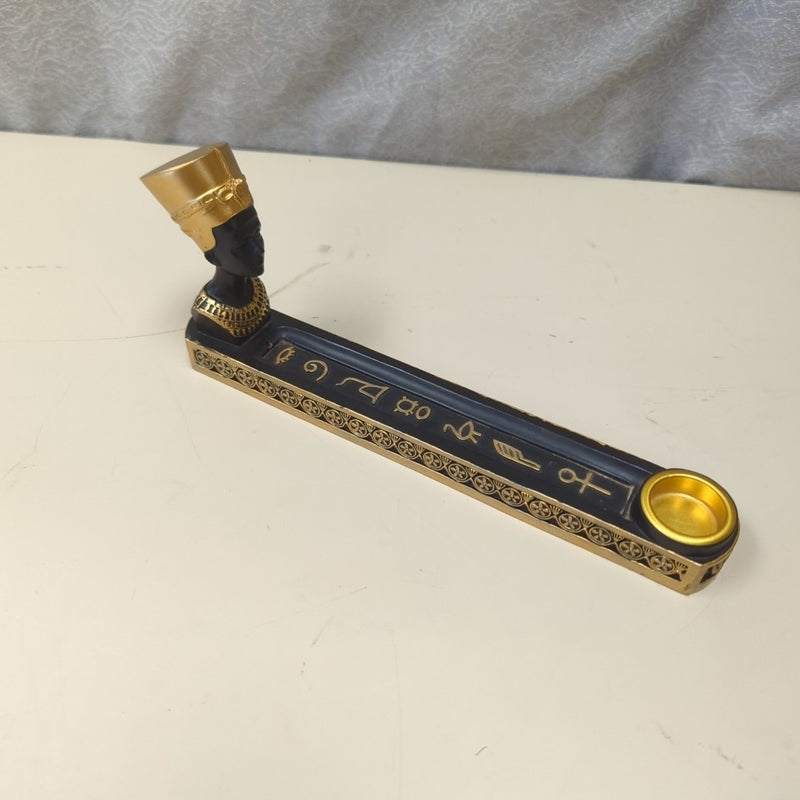 BLACK/GOLD EGYPTIAN INCENSE BURNER