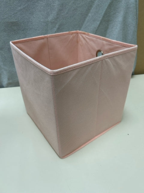 PINK FABRIC STORAGE BIN