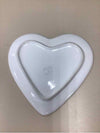 WHITE HEART-SHAPE DISH