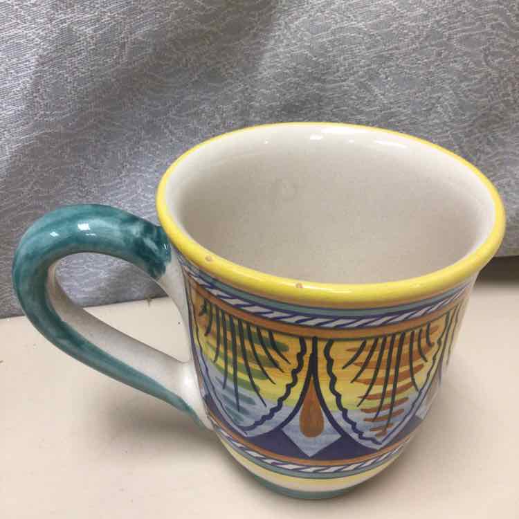 HAND PAINTED CERAMIC MUG