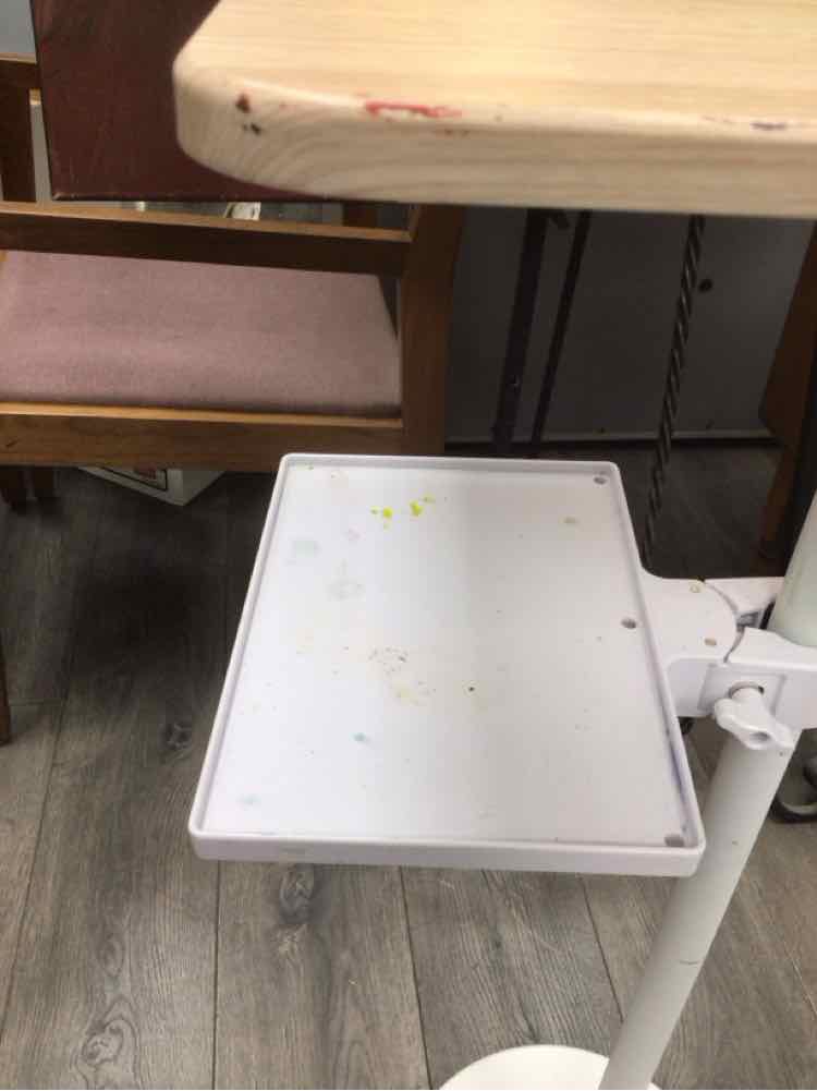 BLONDE ADJ. MUSIC STAND W/TRAY