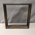 WOOD CHICKEN WIRE HANGING