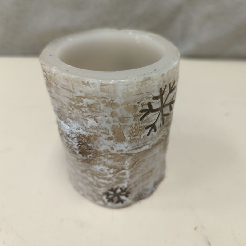 WINTRY THEME FAUX CANDLE