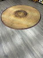 PURPLE TAN CIRCULAR RUG