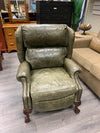 GREEN DIST LEATHER RECLINER