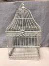 WHITE METAL BIRDCAGE