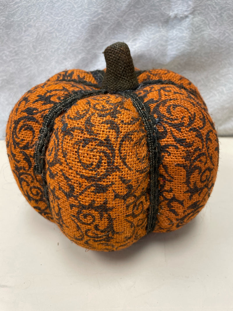 ORANGE BLACK STYROFOAM PUMPKIN