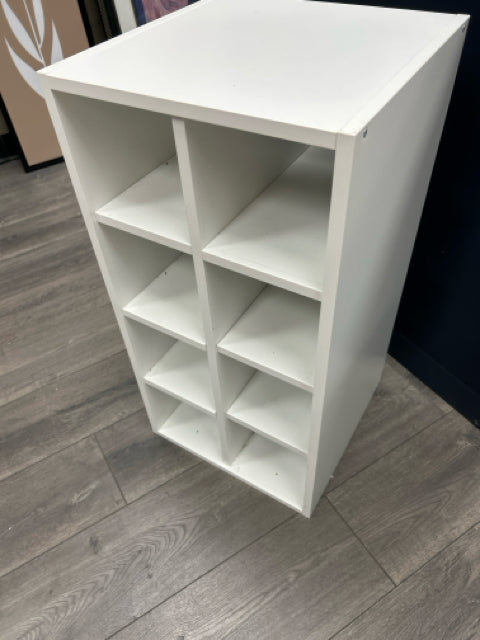 WHITE LAMINATE SHOE CUBBY