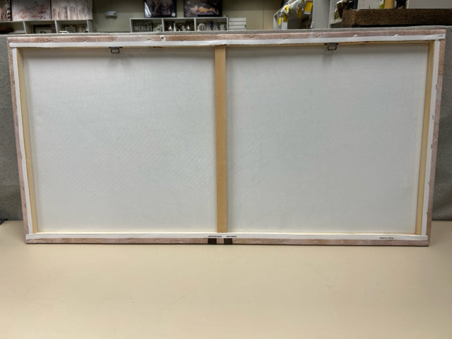 TAN W/WHITE FLORAL CANVAS