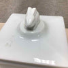WHITE CERAMIC LIDDED CONT