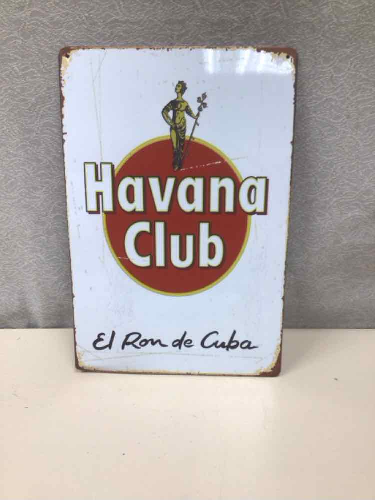 "HAVANA CLUB" TIN SIGN