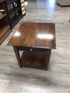 BROWN END TABLE WITH 1 DRAWER